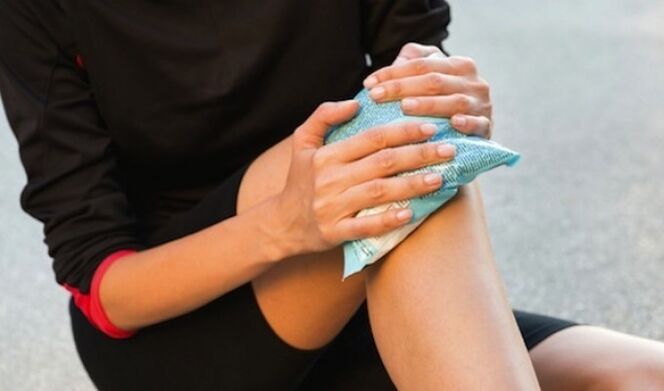 studený obklad k léčbě artrózy